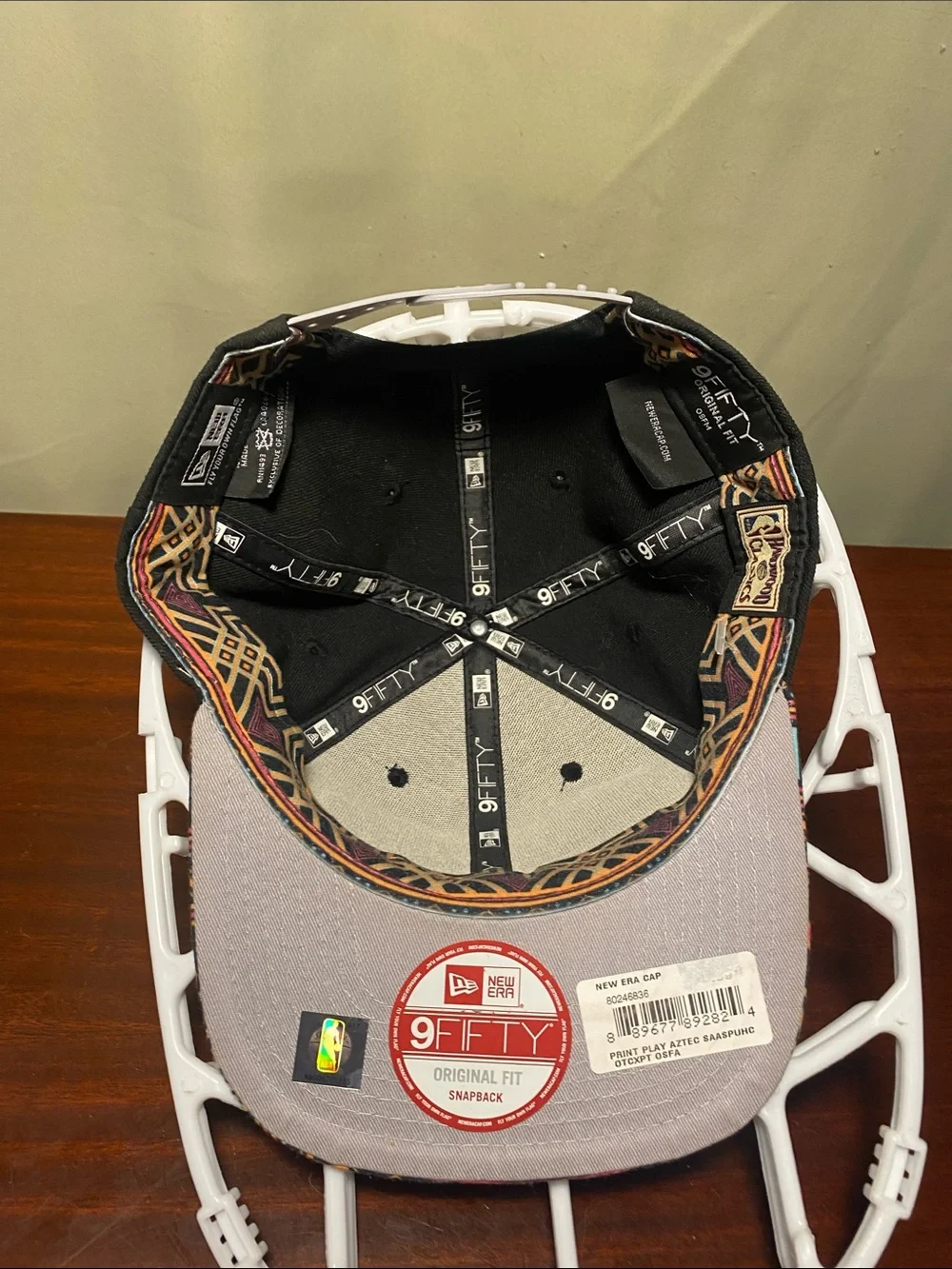 San Antonio Spurs New Era Original Fit Print Play Aztec Basketball Hat O/S NWT